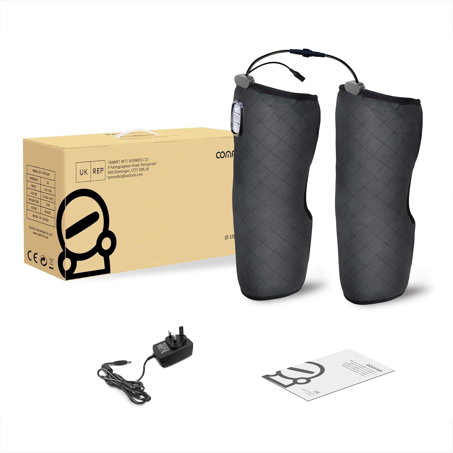 Heated Knee Massager, Knee Brace Wrap with Massage,Vibration,Heating Pad for Knee, Leg Massager, Heated Knee Pad for Stress Relief, Birthday Gifts for Her Him,Gifts for Men/Women