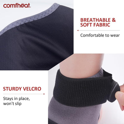 Heated Ankle Wrap for Ankle Arthritis Pain Relief, USB Ankle Heating Pad with 3 Heat Settings, Auto Shut Off, Heat Therapy for Sprains, Strains, Post-Surgical, 1 Pack