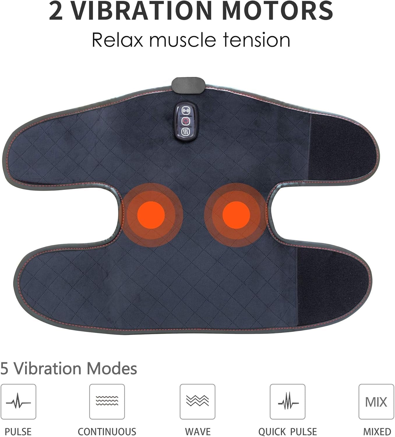 Heated Knee Massager, Knee Brace Wrap with Massage,Vibration,Heating Pad for Knee, Leg Massager, Heated Knee Pad for Stress Relief, Birthday Gifts for Her Him,Gifts for Men/Women