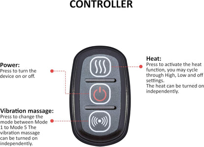 Heated Knee Massager, Knee Brace Wrap with Massage,Vibration,Heating Pad for Knee, Leg Massager, Heated Knee Pad for Stress Relief, Birthday Gifts for Her Him,Gifts for Men/Women