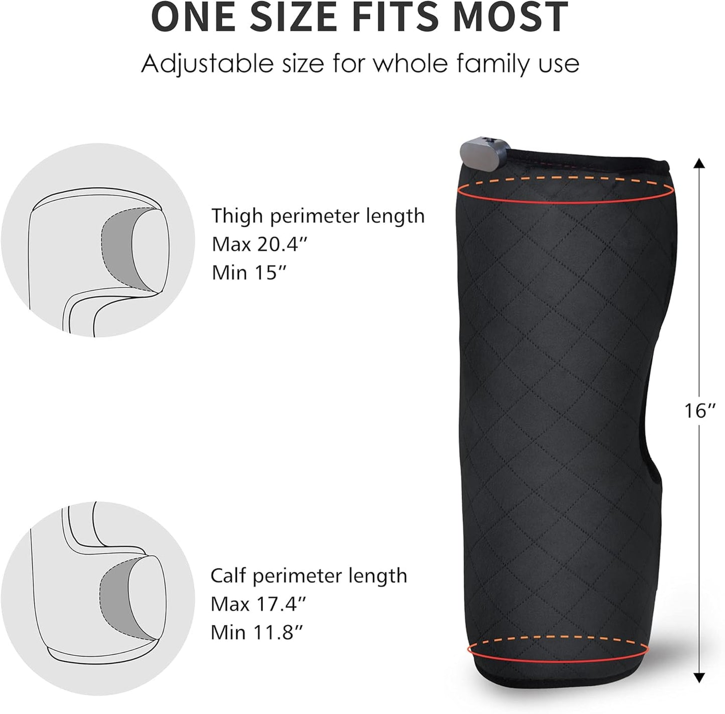 Heated Knee Massager, Knee Brace Wrap with Massage,Vibration,Heating Pad for Knee, Leg Massager, Heated Knee Pad for Stress Relief, Birthday Gifts for Her Him,Gifts for Men/Women