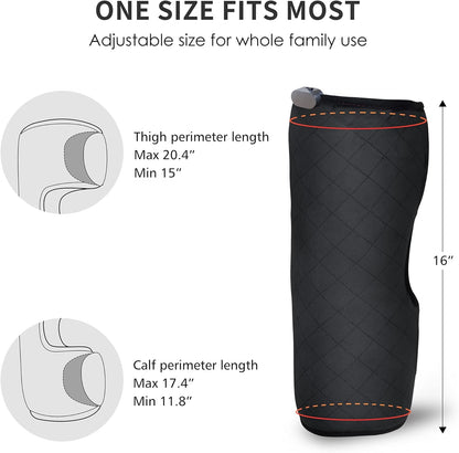 Heated Knee Massager, Knee Brace Wrap with Massage,Vibration,Heating Pad for Knee, Leg Massager, Heated Knee Pad for Stress Relief, Birthday Gifts for Her Him,Gifts for Men/Women